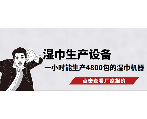 濕巾生產設備，一小時能生產4800包的濕巾機器，需要多少錢