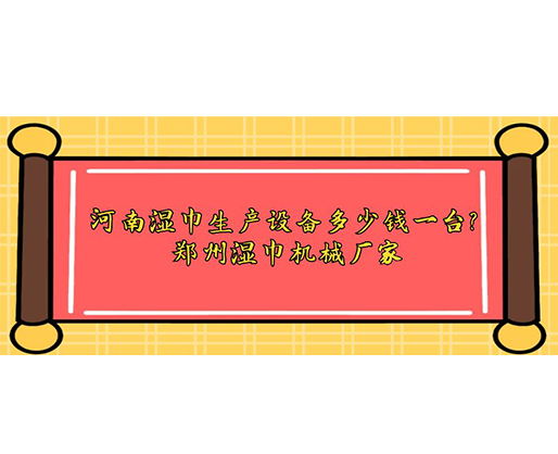 河南濕巾生產設備多少錢一臺？鄭州濕巾機械廠家