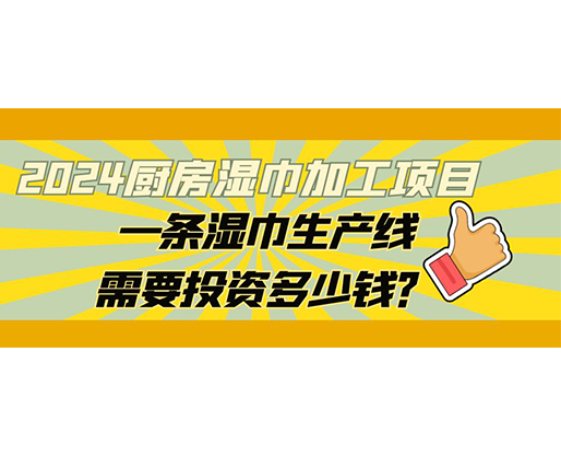 2024廚房濕巾加工項目，一條濕巾生產線需要投資多少錢？