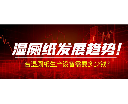 濕廁紙發展趨勢！一臺濕廁紙生產設備需要多少錢？